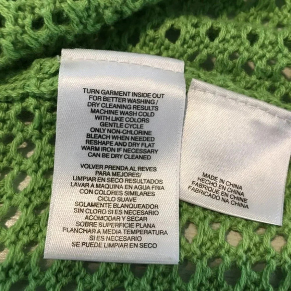 Jones Studio Open Knit 3/4 Sleeve Crop Cardigan - Picture 7 of 8